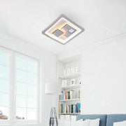Lampadario LED KEREN 33W, Quadrato, Luce Fredda/Calda/Neutra 3000K/4000K/6000K, Bianco, Metallo e Acrilico Lampadari LED Titolo predefinito Alessandro Design