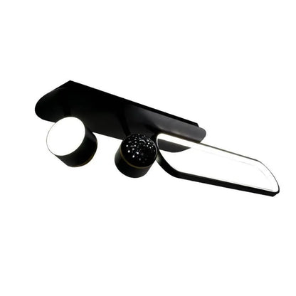 Lampadario LED MEISSUN 44W, Lineare, Luce Fredda/Calda/Neutra, Lampadario LED Nero Titolo predefinito Alessandro Design