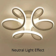 PANZEA Lampadario LED 36W, luce Fredda/Calda/Neutra, Bianco