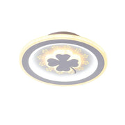 CLOVER LED RGB PINK 24W Lampadario, Luce Fredda/Calda/Neutra, Bianco Titolo predefinito Alessandro Design