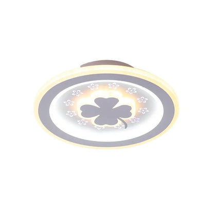 CLOVER LED RGB PINK 24W Lampadario, Luce Fredda/Calda/Neutra, Bianco Titolo predefinito Alessandro Design