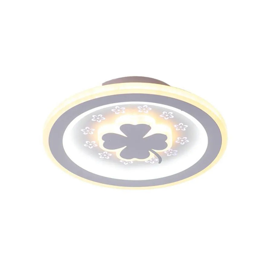 CLOVER LED RGB PINK 24W Lampadario, Luce Fredda/Calda/Neutra, Bianco Titolo predefinito Alessandro Design