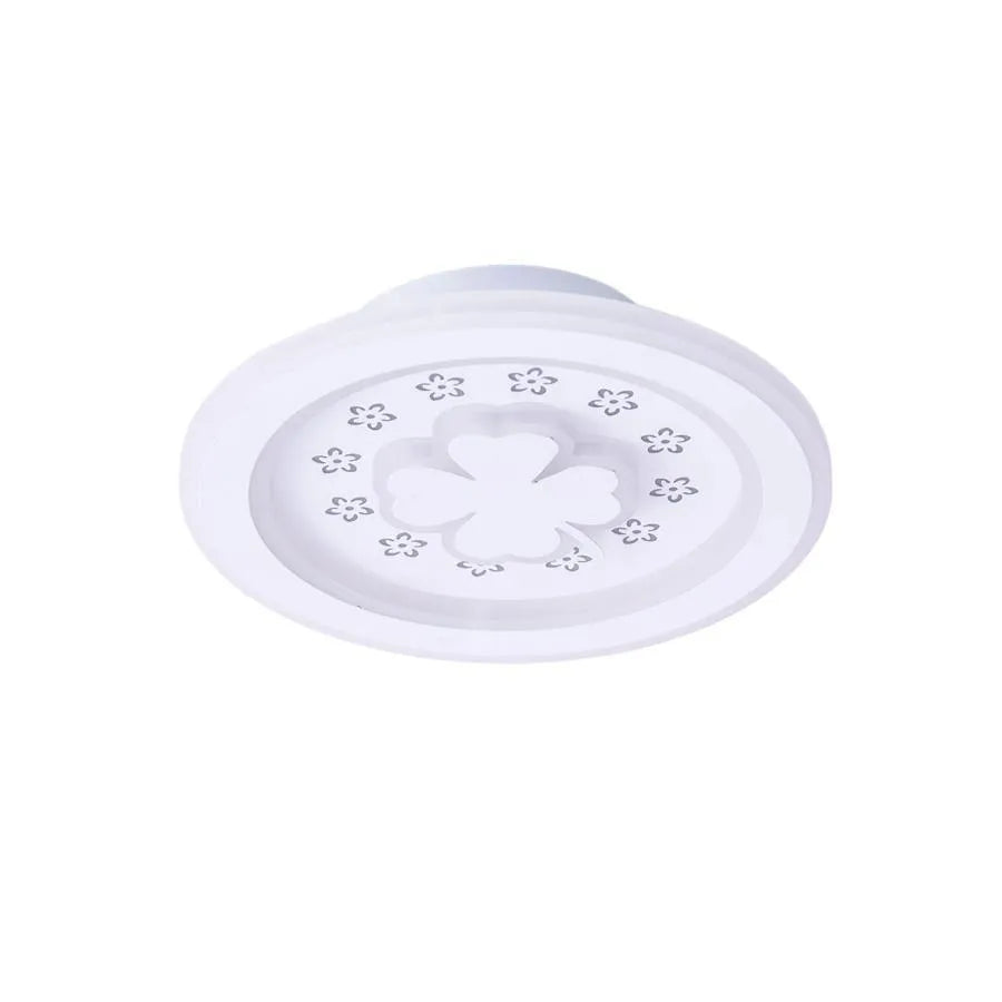 CLOVER LED RGB PINK 24W Lampadario, Luce Fredda/Calda/Neutra, Bianco Titolo predefinito Alessandro Design