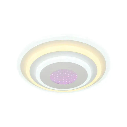 Lampadario LED NIVARA 3D 20W, Diametro 30cm, Luce Fredda/Calda/Neutra, Lampadari LED Applicati Bianchi Titolo predefinito Alessandro Design