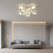 Lampadario a LED con telecomando IPOMOEA 85W, 5 Stelle, Luce Fredda/Calda/Neutra, Dimmerabile, Lampadario a LED Bianco con telecomando Titolo predefinito Alessandro Design