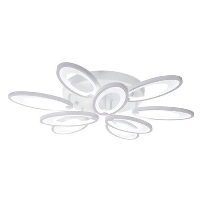 Lampadario LED con telecomando SUNFLOWER 98W, 9 Elementi, Luce Fredda/Calda/Neutra, Dimmerabile, Lampadari LED Bianchi con Telecomando Titolo predefinito Alessandro Design