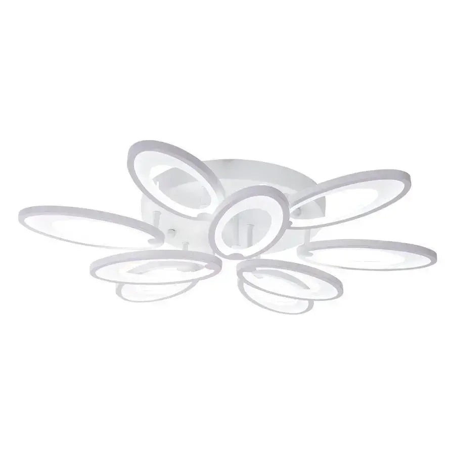Lampadario LED con telecomando SUNFLOWER 98W, 9 Elementi, Luce Fredda/Calda/Neutra, Dimmerabile, Lampadari LED Bianchi con Telecomando Titolo predefinito Alessandro Design