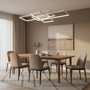 Lampadario LED con telecomando LANDEN 84W, 3 Elementi, Luce Fredda/Calda/Neutra, Dimmerabile, Lampadari LED Bianchi con Telecomando Titolo predefinito Alessandro Design