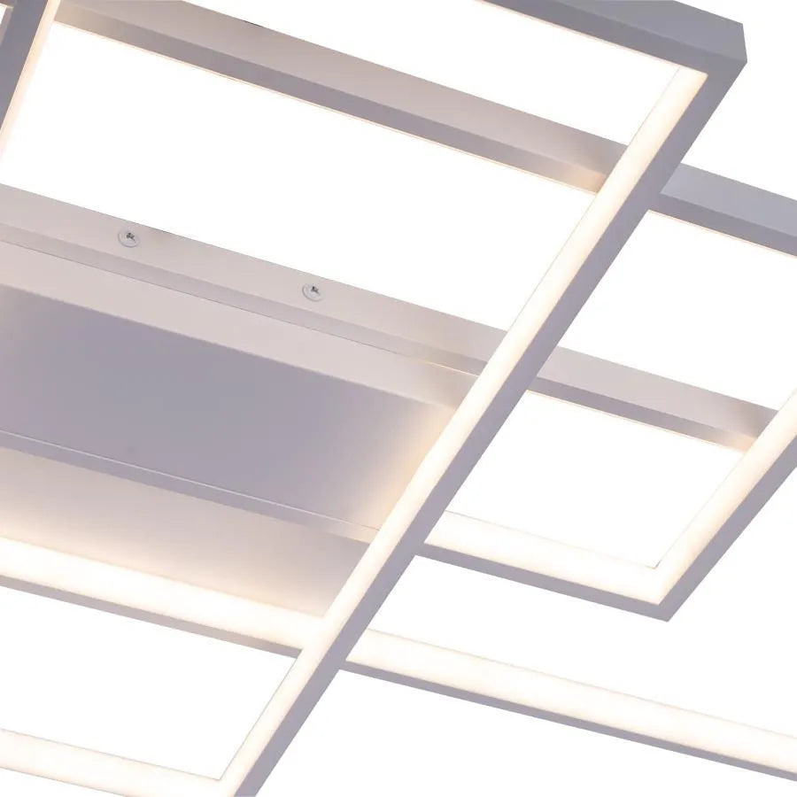 Lampadario LED con telecomando LANDEN 84W, 3 Elementi, Luce Fredda/Calda/Neutra, Dimmerabile, Lampadari LED Bianchi con Telecomando Titolo predefinito Alessandro Design