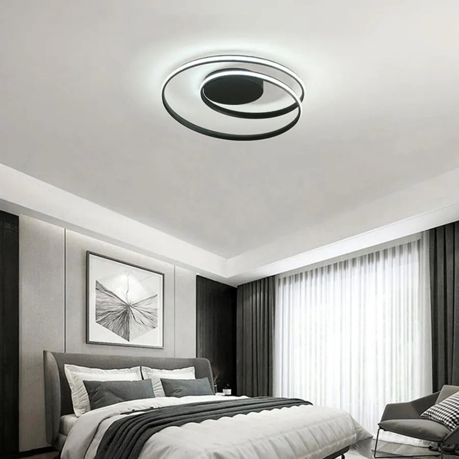 Lampadario a LED con telecomando VECTOR ARCADIA 56W, Luce Fredda/Calda/Neutra, Dimmerabile, Nero Lampadari a LED con telecomando Titolo predefinito Alessandro Design
