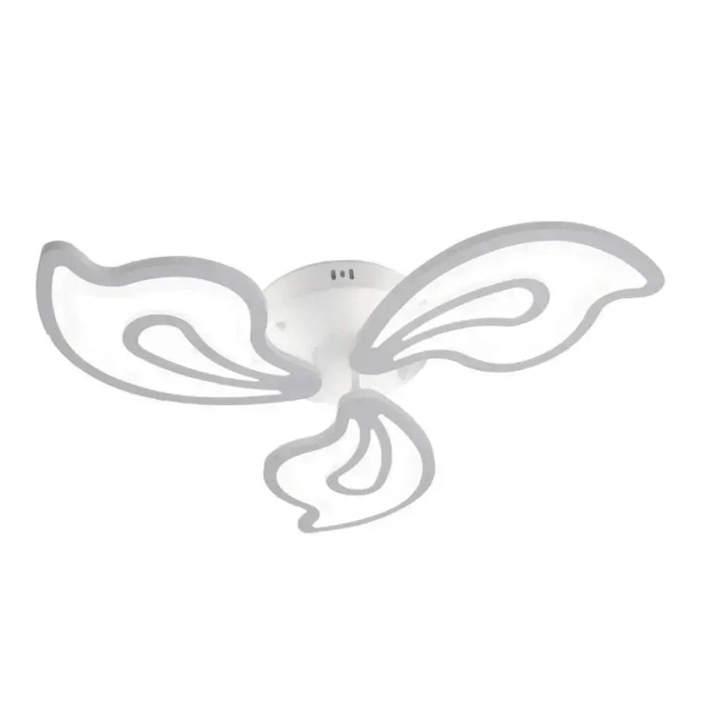 Lampadario a LED con telecomando GLORIOSA 40W, 3 Petali, Luce Fredda/Calda/Neutra, Dimmerabile, Lampadario a LED Bianco con telecomando Titolo predefinito Alessandro Design