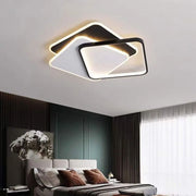 Lampadario a LED con telecomando OSANNA 128W, 3 Quadrati, Luce Fredda/Calda/Neutra, Dimmerabile, Nero Lampadari a LED con telecomando Titolo predefinito Alessandro Design