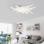 Lustra LED cu telecomanda MORA 160W, 8 Elemente, Liniara, lumina Rece/Calda/Neutra, Dimabila, Alb Lustre LED cu Telecomanda Default Title Alessandro Design