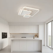Lampadario a LED con telecomando ANEMONA 75W, 3 Quadrati, Luce Fredda/Calda/Neutra, Dimmerabile, Lampadario a LED Bianco con telecomando Titolo predefinito Alessandro Design