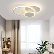 Lampadario a LED con telecomando SILVIAN, 58W, 3 Cerchi, Luce Fredda/Calda/Neutra, Dimmerabile, Lampadario a LED Bianco con telecomando Titolo predefinito Alessandro Design