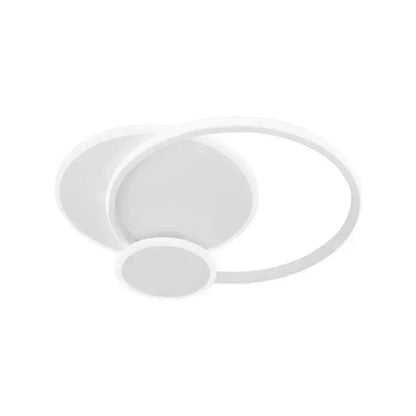 Lampadario a LED con telecomando SILVIAN, 58W, 3 Cerchi, Luce Fredda/Calda/Neutra, Dimmerabile, Lampadario a LED Bianco con telecomando Titolo predefinito Alessandro Design
