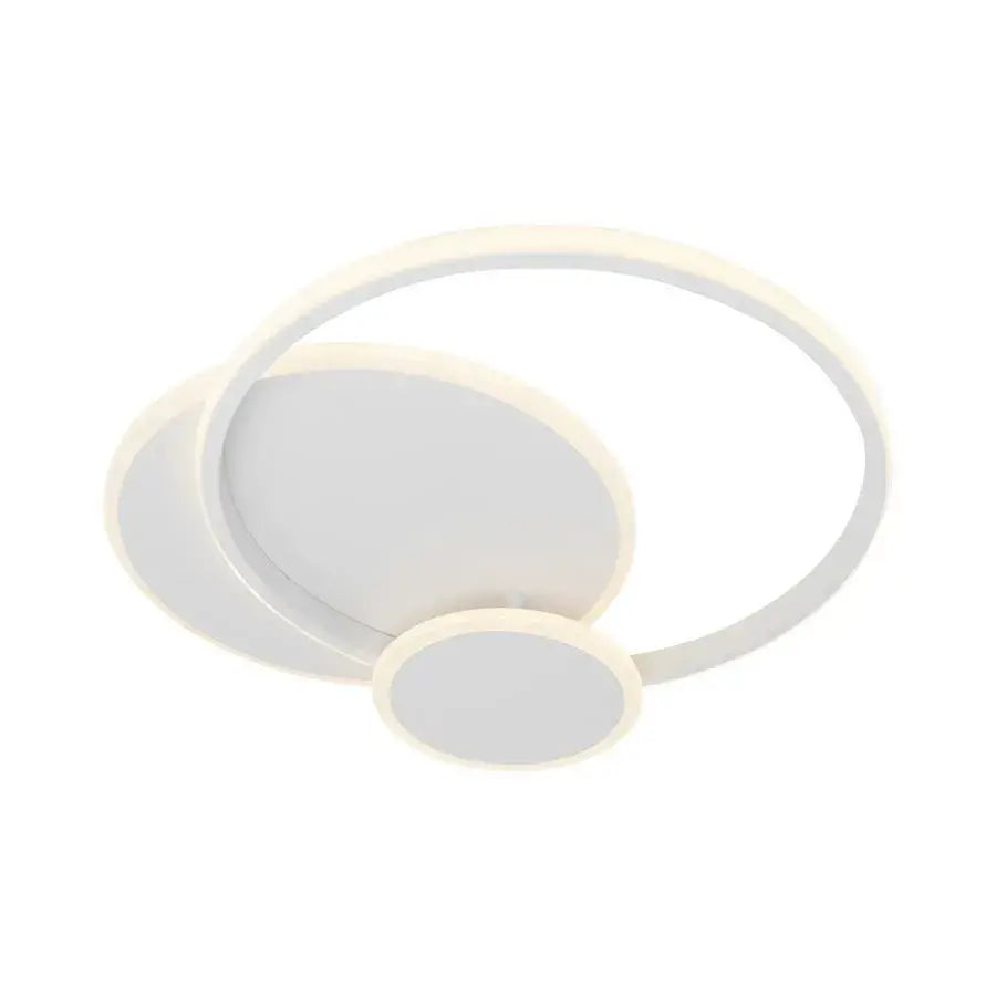 Lampadario a LED con telecomando SILVIAN, 58W, 3 Cerchi, Luce Fredda/Calda/Neutra, Dimmerabile, Lampadario a LED Bianco con telecomando Titolo predefinito Alessandro Design