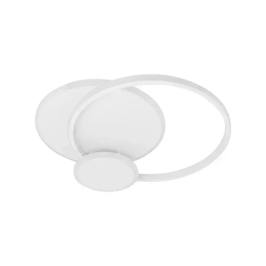 Lampadario a LED con telecomando SILVIAN, 58W, 3 Cerchi, Luce Fredda/Calda/Neutra, Dimmerabile, Lampadario a LED Bianco con telecomando Titolo predefinito Alessandro Design