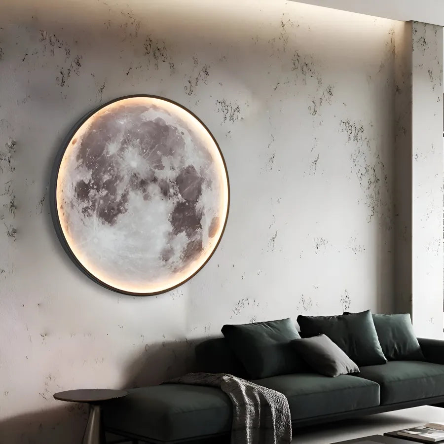 Aplica LED Decorativa cu Telecomanda, Luna 34W Diametru 50CM Lumina Calda Neutra Rece 3000/4000/6000K Lustre LED cu Telecomanda Default Title Alessandro Design