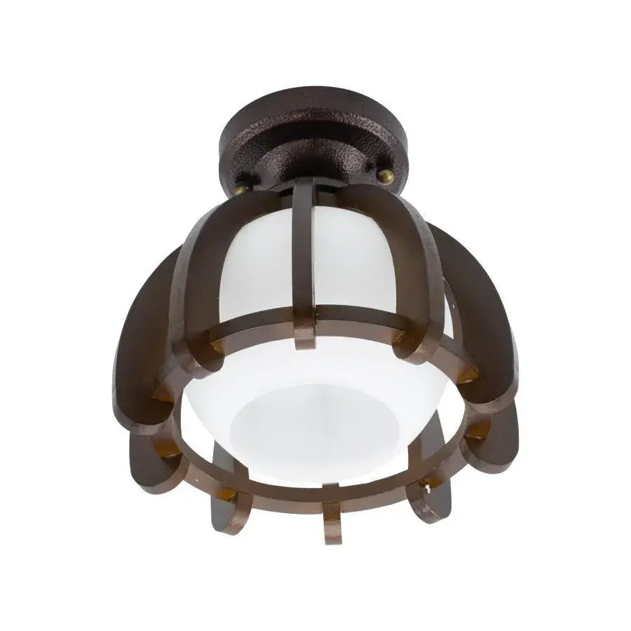 Lampadario Mina, 1xE27, Marrone con lampadari classici bianchi, legno e vetro Titolo predefinito Alessandro Design