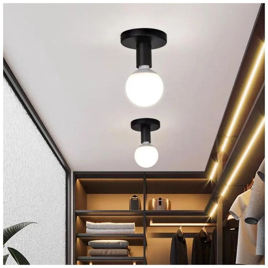 MODERNIST Lampadario Mono 1x E27, Nero, Design Moderno Lustro Industriale Titolo predefinito Alessandro Design
