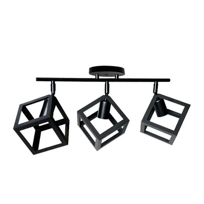 Lampadario FORMA CUB -STRUKTUR Trio, 3xE27, Nero, Metallo Lampadari Industriali Titolo predefinito Alessandro Design