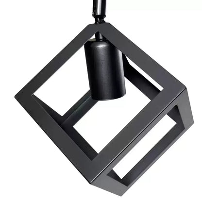 Lampadario FORMA CUB -STRUKTUR Trio, 3xE27, Nero, Metallo Lampadari Industriali Titolo predefinito Alessandro Design