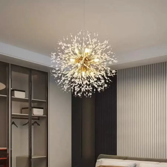 Lampadario in cristallo Schönbrunn, 6x G9, diametro 40 cm, oro lucido, altezza regolabile Lampadari moderni Titolo predefinito Alessandro Design