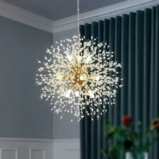 Lampadario in cristallo Schönbrunn, 9x G9, diametro 50 cm, oro lucido, altezza regolabile Lampadari moderni Titolo predefinito Alessandro Design