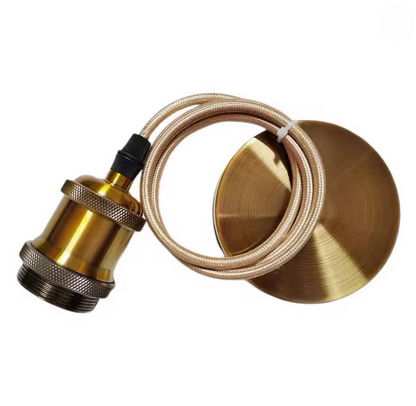Lampadario Antico, 1xE27, 100 cm, Metallo, Bronzo Lampadari Vintage Titolo predefinito Alessandro Design
