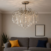 Lampadario in cristallo EDINBURGH Eleganza, 5xE27, diametro 47 cm, cromo lucido Lampadari classici Titolo predefinito Alessandro Design