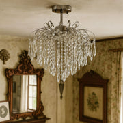Lampadario in cristallo EDINBURGH Eleganza, 5xE27, diametro 47 cm, cromo lucido Lampadari classici Titolo predefinito Alessandro Design