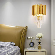 BLOIS Piccolo Cristal Lampadario, 2xE14, Lampade da parete per interni predefinite in oro Titolo Alessandro Design