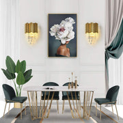 BLOIS Piccolo Cristal Lampadario, 2xE14, Lampade da parete per interni predefinite in oro Titolo Alessandro Design