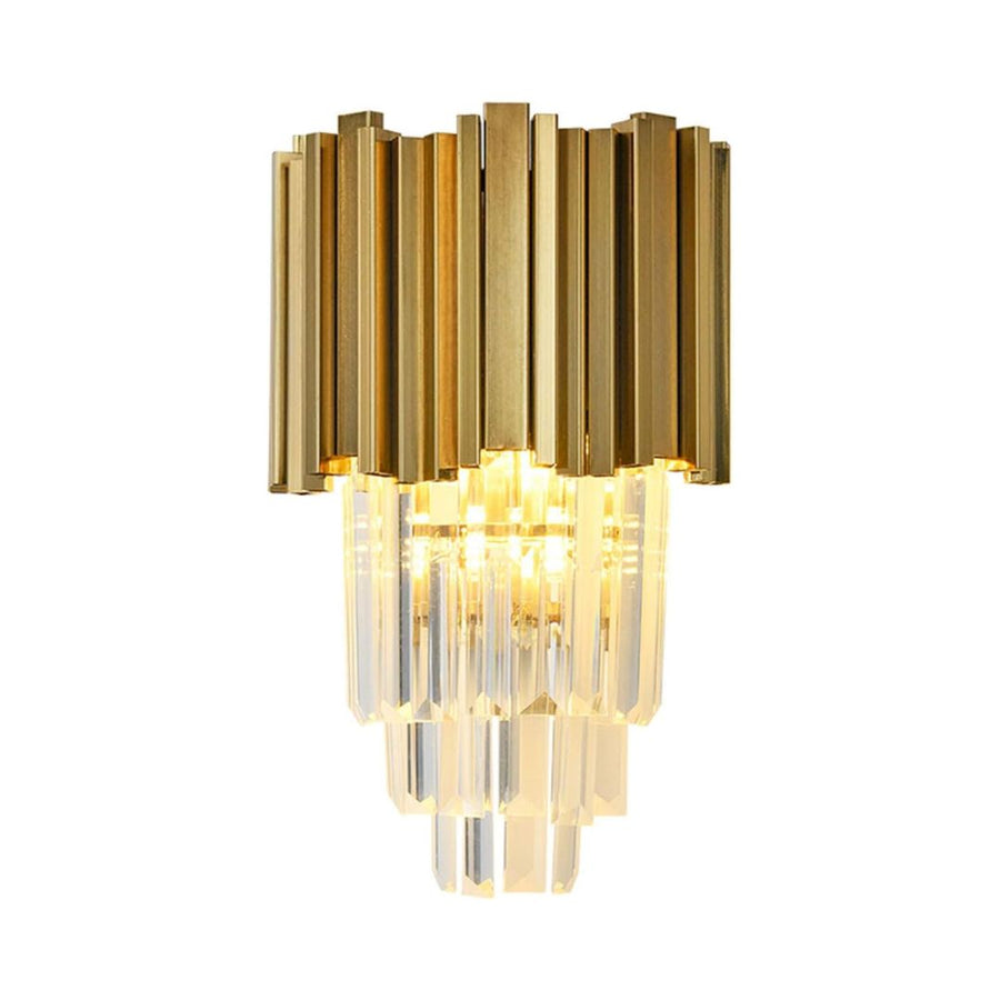 BLOIS Piccolo Cristal Lampadario, 2xE14, Lampade da parete per interni predefinite in oro Titolo Alessandro Design