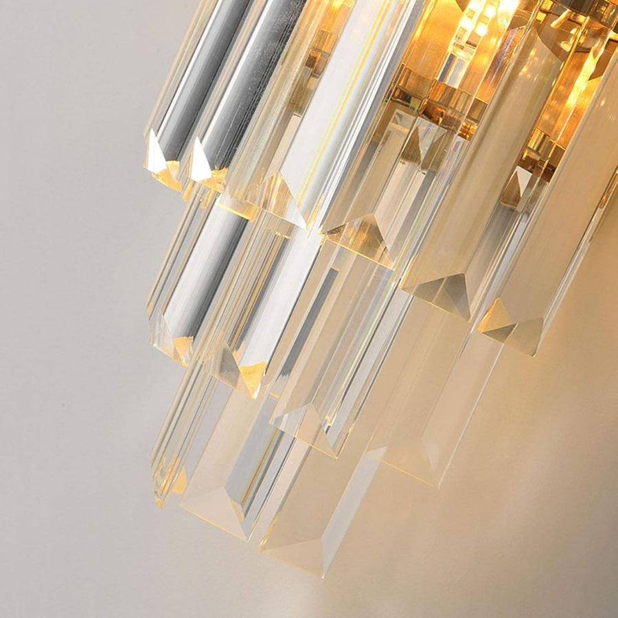 BLOIS Piccolo Cristal Lampadario, 2xE14, Lampade da parete per interni predefinite in oro Titolo Alessandro Design