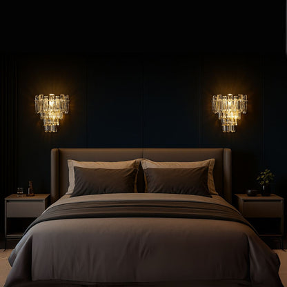 Lampada da parete Cristal BELMONTE, 3x E14, Trasparente Lampada da parete per interni Titolo predefinito Alessandro Design
