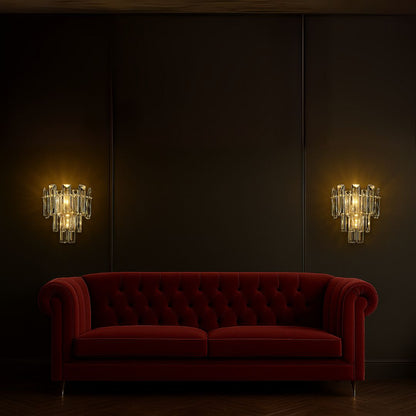 Lampada da parete Cristal BELMONTE, 3x E14, Trasparente Lampada da parete per interni Titolo predefinito Alessandro Design