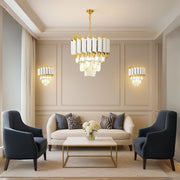 Lampadario in cristallo VERSAILLES Piccolo, 2xE14, Lampada da parete per interni predefinita bianca Titolo Alessandro Design