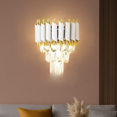 VERSAILLES Piccolo lampadario di cristallo, 2xE14, bianco