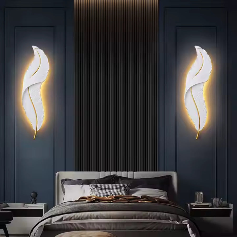 Lampada da parete Pena LED 63cm, 27W, luce Fredda/Calda/Neutra, Bianco