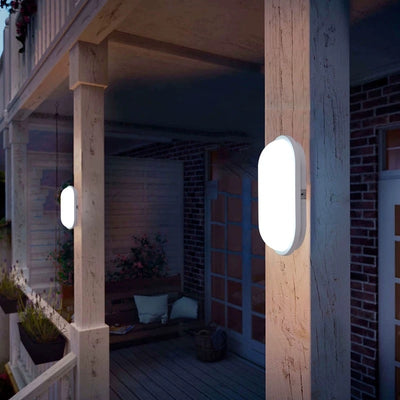 Applique da esterno LED AX320/218WH, Luce calda 3000K, IP65, Bianco, Metallo