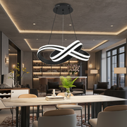 Lampadario LED a Sospensione con Telecomando INFINITY LOOP 61W, Luce Fredda/Calda/Neutra, Dimmerabile, Nero, Lampadari LED con Telecomando Titolo Default Alessandro Design