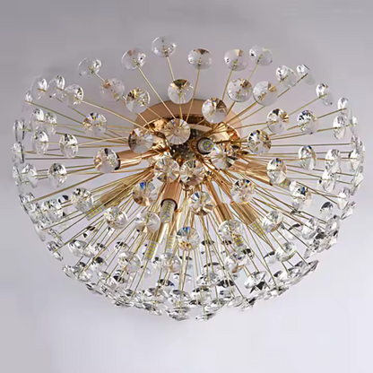 Lampadario di cristallo MINUE, 4x G9, diametro 35 cm, Lampadari di cristallo oro lucido Titolo predefinito Alessandro Design