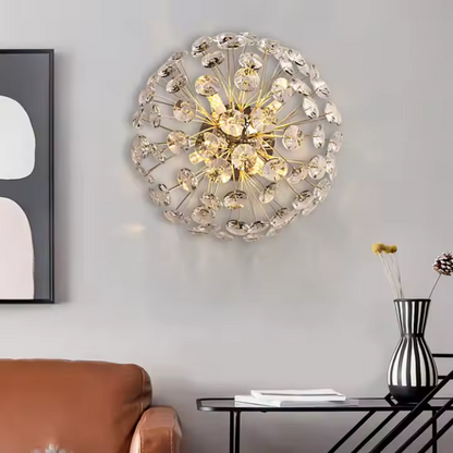 Lampadario di cristallo MINUE, 4x G9, diametro 35 cm, Lampadari di cristallo oro lucido Titolo predefinito Alessandro Design