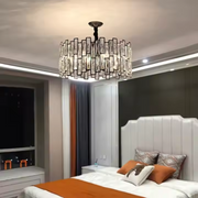 Lampadario in Cristallo MALBORK Eleganza 8xE14, Diametro 49cm, Nero, Altezza Regolabile Lampadari in Cristallo Titolo predefinito Alessandro Design