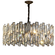 Lampadario in Cristallo MALBORK Eleganza 8xE14, Diametro 49cm, Nero, Altezza Regolabile Lampadari in Cristallo Titolo predefinito Alessandro Design