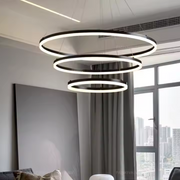 Lustra LED suspendata PAGANO 95W, Lumina Rece/Calda/Neutra, Negru, Inaltime Reglabila Lustre Moderne Default Title Alessandro Design