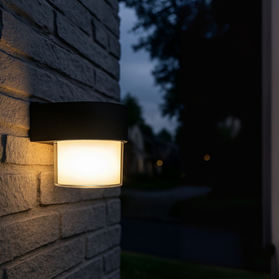 MIRA Applique da Esterno LED, 1 Sorgente Luminosa, Luce Calda, Applique da Esterno Nero Titolo predefinito Alessandro Design