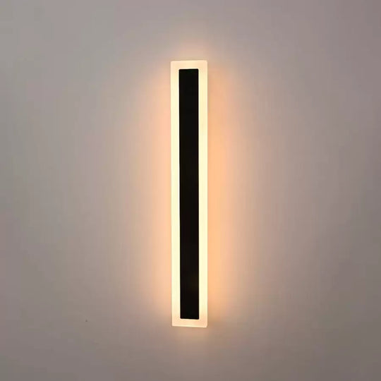 Lampada da parete a LED per esterno Mack, lunghezza 60 cm, 8 W, IP65, metallo, lineare, nera Lampada da parete per esterno Titolo predefinito Alessandro Design